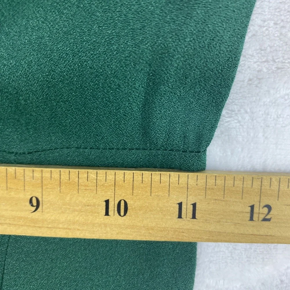 Reformation Gavin Midi Dress Sz 2 Emerald Green Cut Out Lightweight - Picture 10 of 12